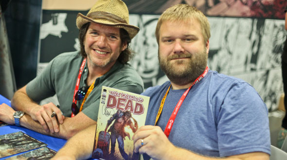 Robert Kirkman e Charlie Adlard na Comic-Con 2012