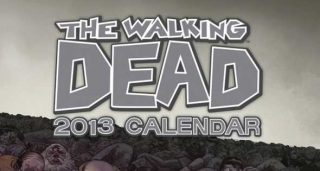 Calendário de 2013 de the walking dead