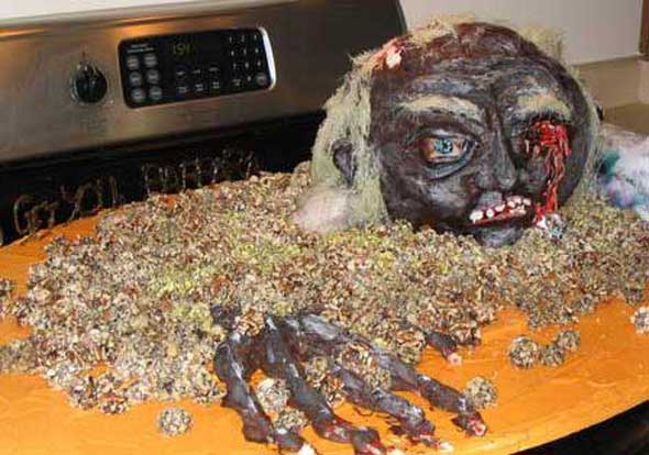 10 bolos decorados de forma macabra