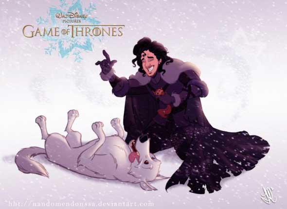 Game-of-thrones-personagens-disney-jon-snow-fantasma