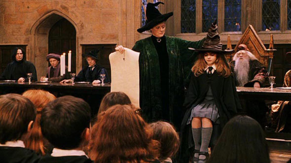 Harry-potter-pedra-filosofal-hermione-professora-mcgonagall-chapéu-seletor