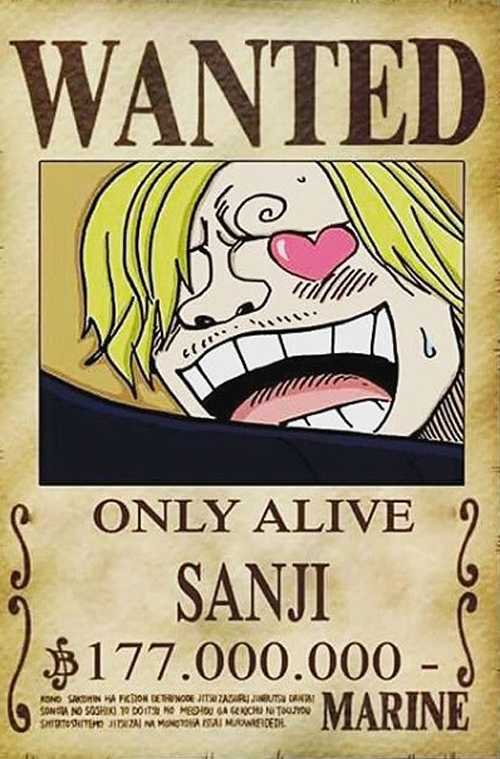 One-piece-sanji-wanted-procurado-poster