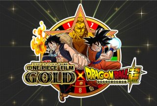 One piece film gold dragon ball heroes carddass goku luffy