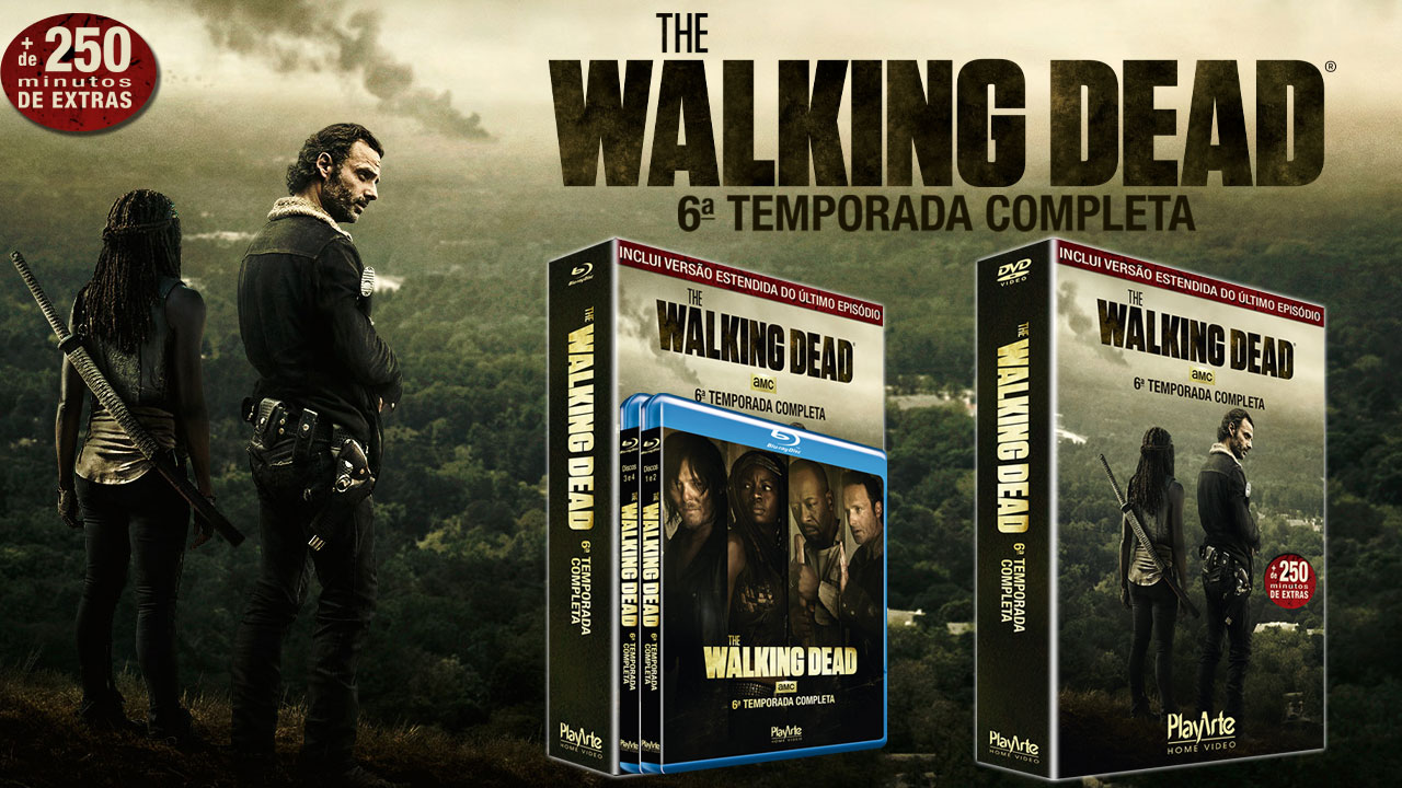 The walking dead 6 temporada playarte blu ray box capa