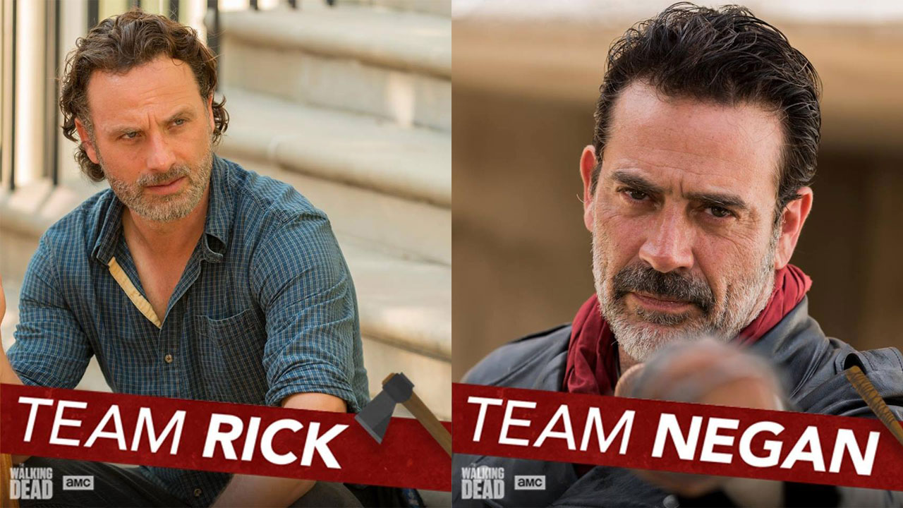 The Walking Dead 7ª Temporada | AMC lança temas de perfil no Facebook com #TeamRick e #TeamNegan