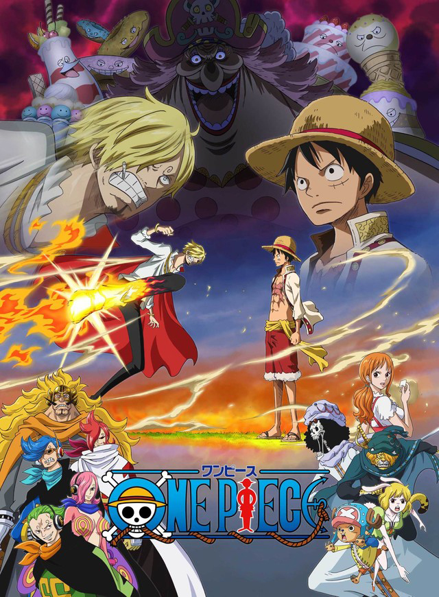 One piece anime whole cake poster