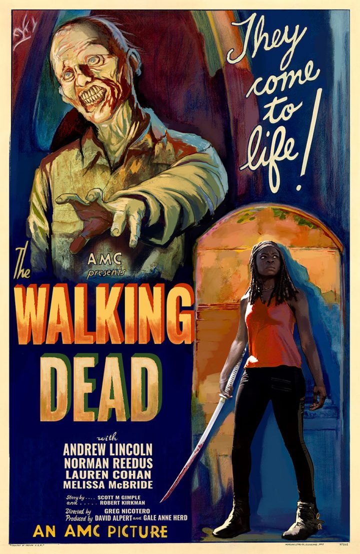 The walking dead 8 temporada poster parodia 10 a mumia