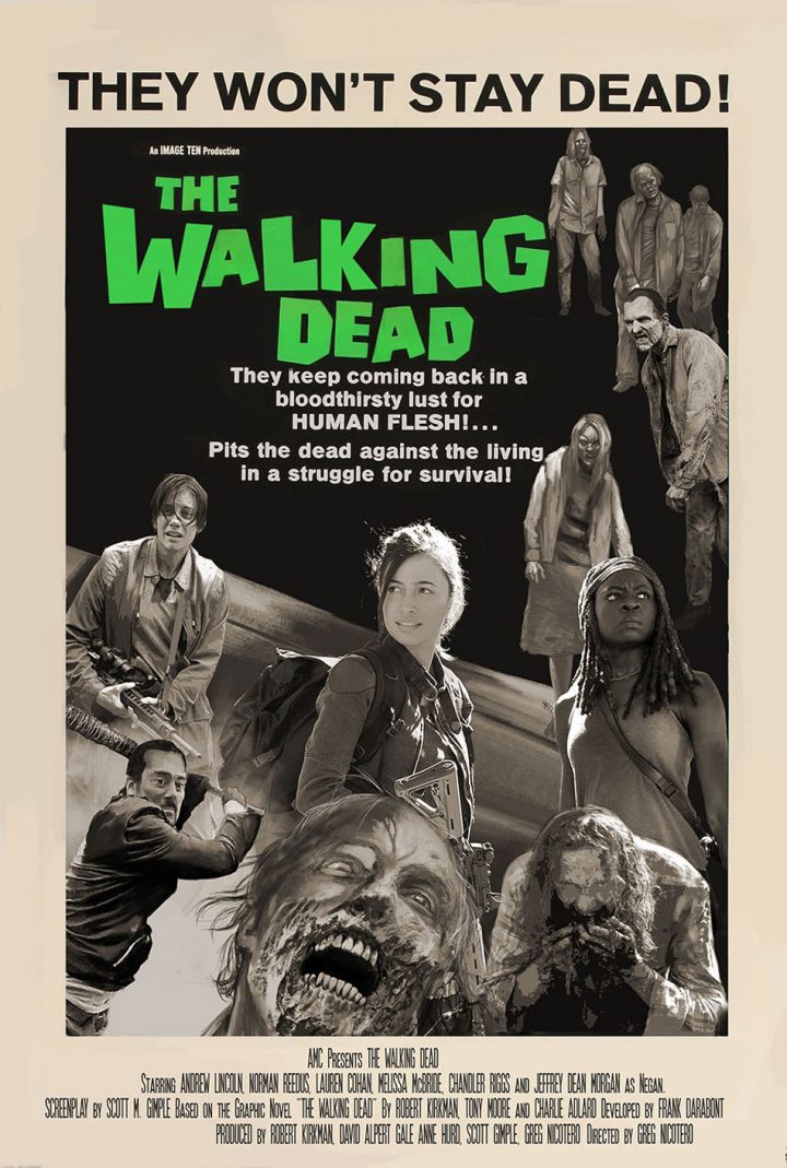 The walking dead 8 temporada poster parodia 10 a noite dos mortos vivos