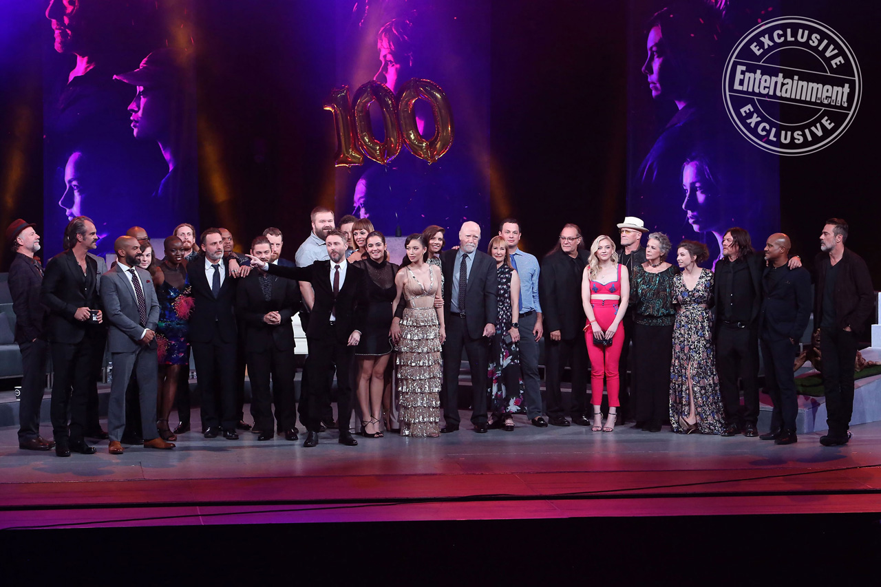 Confira 49 fotos do elenco de The Walking Dead no evento em comemoração do 100º episódio da série