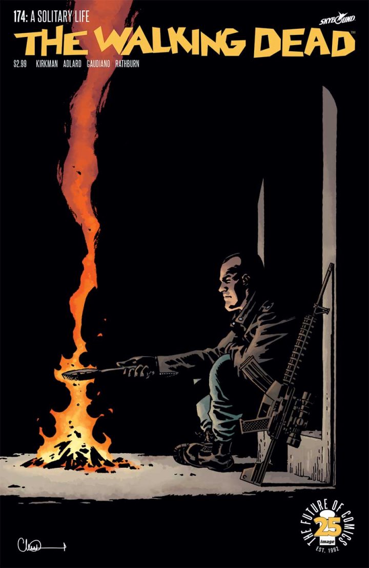 Capa da edição 174 dos quadrinhos de the walking dead.