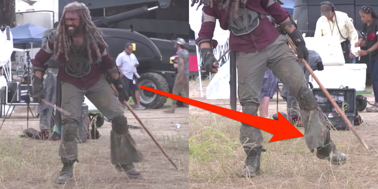 Ator de The Walking Dead usou uma PEDRA no sapato para ferida ficar mais realista!