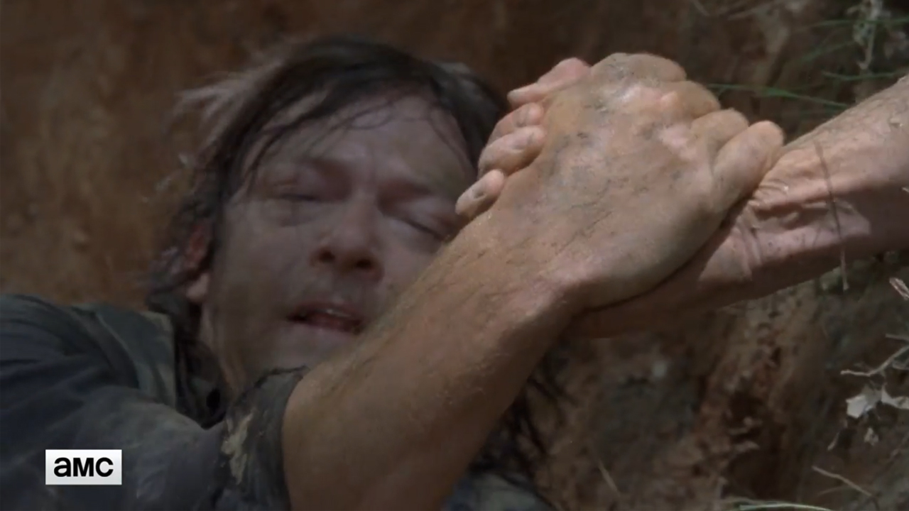 BASTIDORES The Walking Dead | Veja as Gravações da Cena que Rick e Daryl caem no Buraco no 4º Episódio da 9ª Temporada!