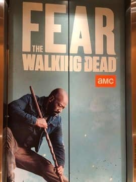 Fear the walking dead 5 temporada sdcc 2019 decoracao elevador 03 morgan jones