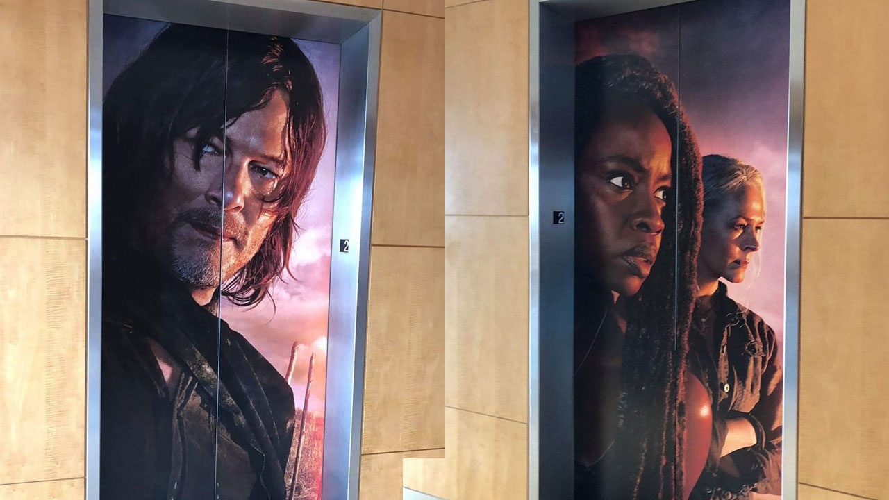 Confira a Decoração de The Walking Dead e Fear nos Elevadores da San Diego Comic Con 2019!
