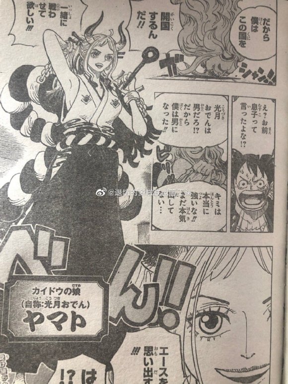 One piece manga 984 spoiler yamato rosto