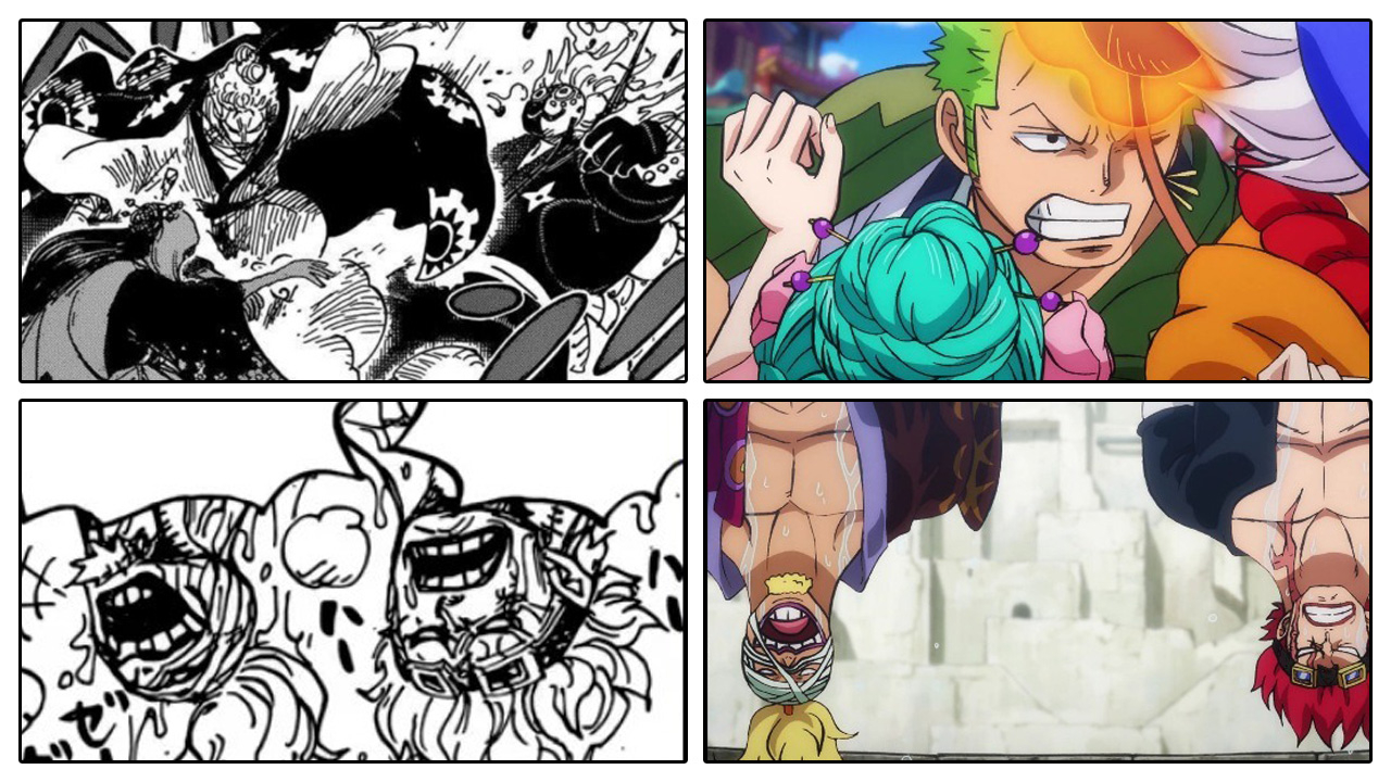 One Piece | Comparação Anime x Mangá do episódio 943