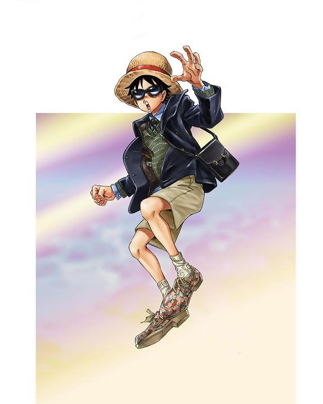 One piece gucci fake not colaboracao elle men 03 luffy