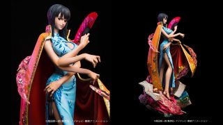 One piece log collection oogata statue series action figure nico robin postcover
