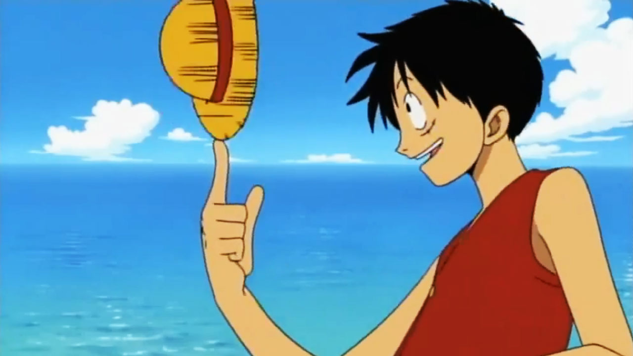 Monkey D. Luffy, na primeira abertura de One Piece, 