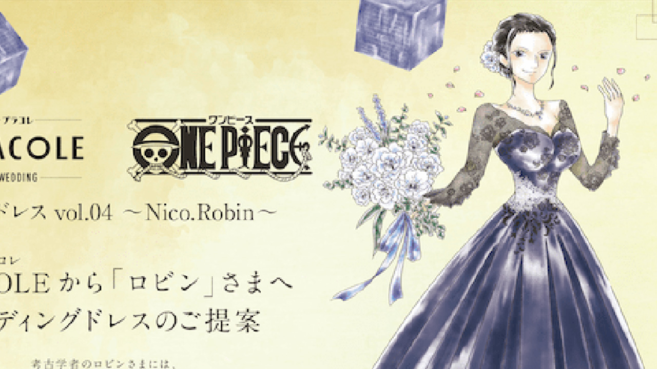 One Piece ganha vestido de noiva inspirado em Robin