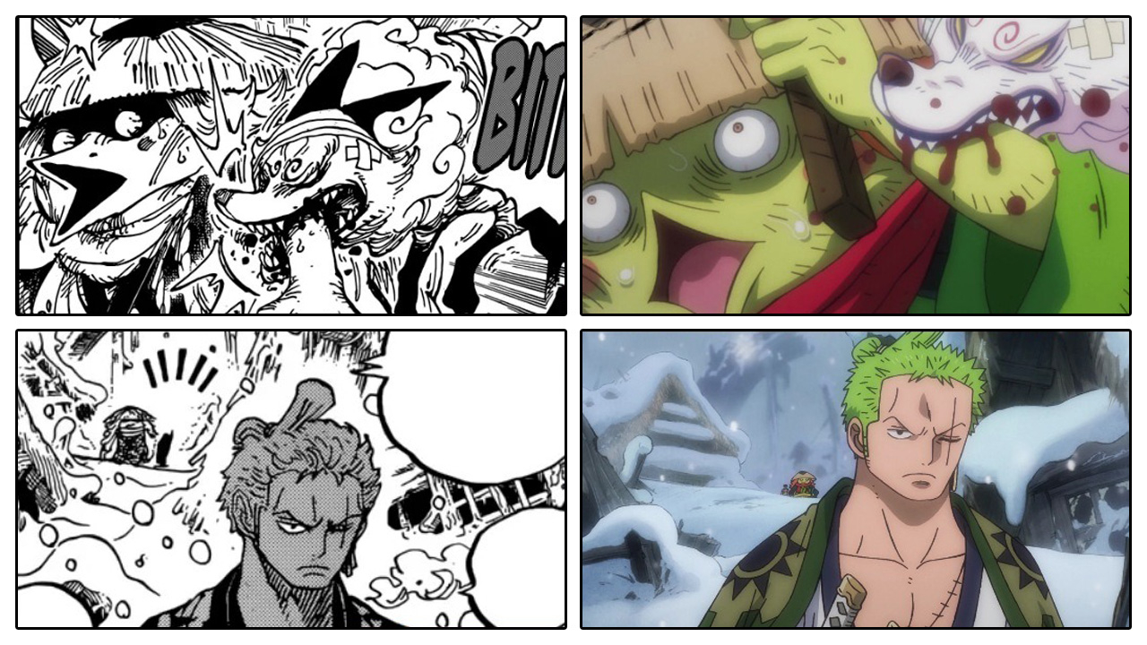 One Piece | Comparação Anime x Mangá do episódio 954