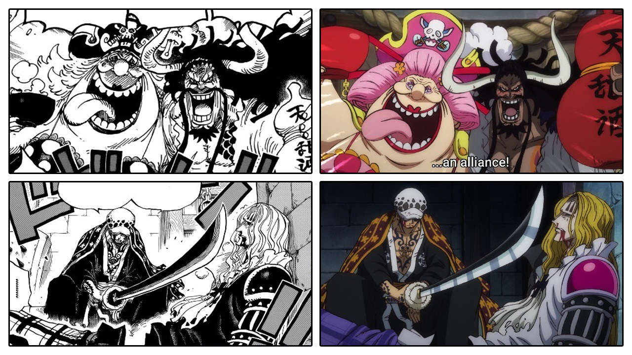 One Piece | Comparação Anime x Mangá do episódio 955