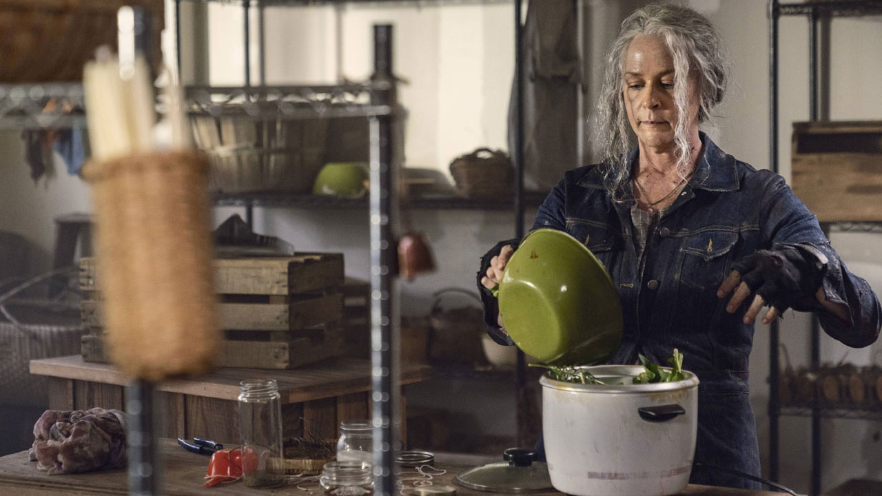 Carol no 21º episódio da 10ª temporada de The Walking Dead (S10E21 - 
