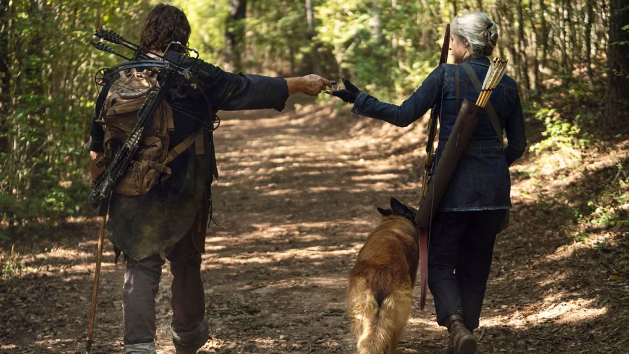 Daryl, Carol e Cão no 21º episódio da 10ª temporada de The Walking Dead (S10E21 - 