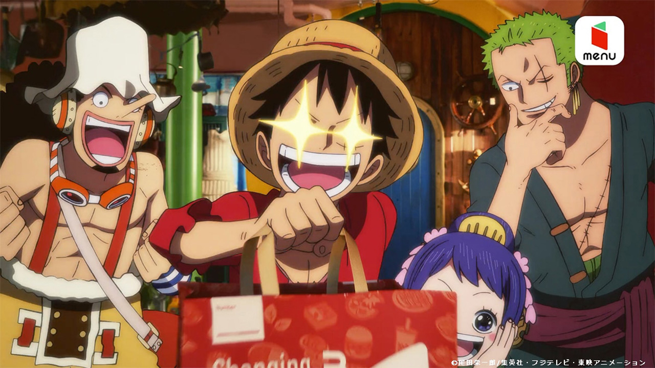 One Piece é destaque na propaganda de um aplicativo de delivery no Japão