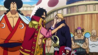 One piece episodio 969 oden rayleigh gol d roger postcover