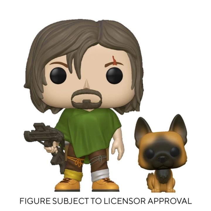 Daryl dixon e cão da nova coleção de funkos da 10ª temporada de the walking dead.