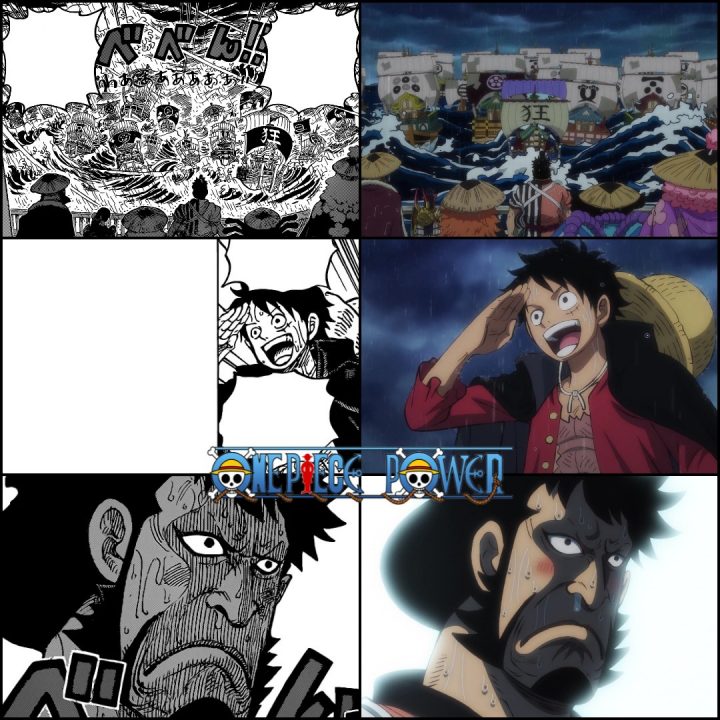 One piece comparacao anime manga episodio 979 capitulo 975 976 05