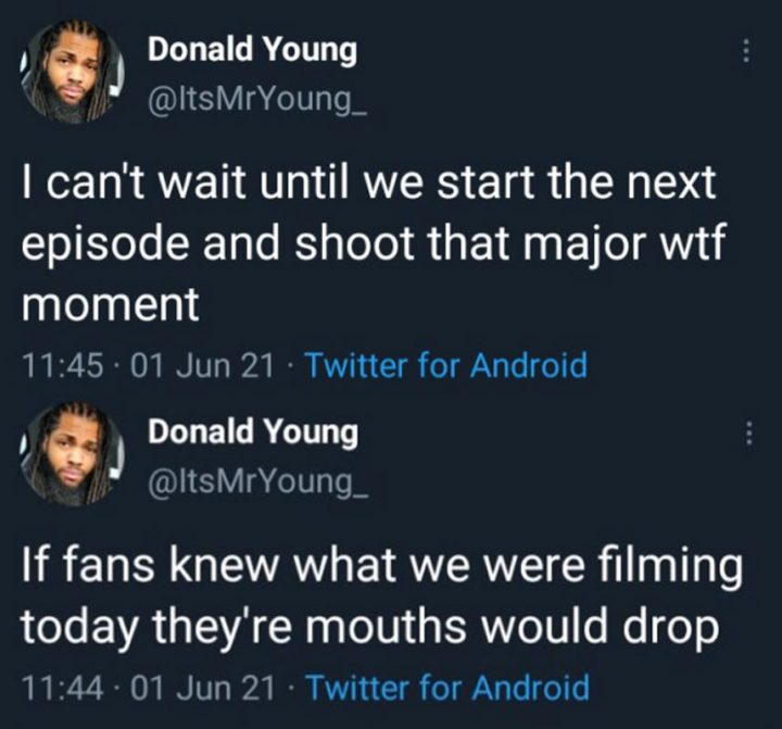 Donald young, um dos dublês de khary payton, o ezekiel em the walking dead, comenta sobre as gravações da 11ª temporada da série.