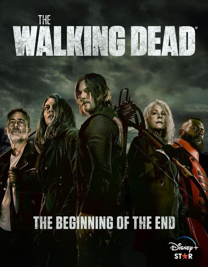 The walking dead | negan, maggie, daryl, carol e mercer em pôster da 11ª temporada.