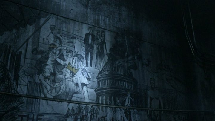 Daryl encontra pichações em túnel do metrô no 1º episódio da 11ª temporada de the walking dead (s11e01 - "acheron: part i").