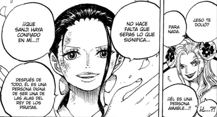 One piece | nico robin enfrenta black maria no capítulo 1020 do mangá, versão oficial em espanhol pelo mangaplus.
