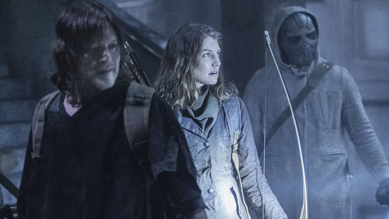 Daryl, Maggie e Elijah no 1º episódio da 11ª temporada de The Walking Dead (S11E01 - 