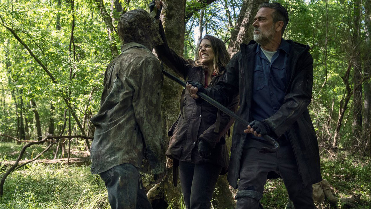 Maggie e Negan no 5º episódio da 11ª temporada de The Walking Dead (S11E05 - 
