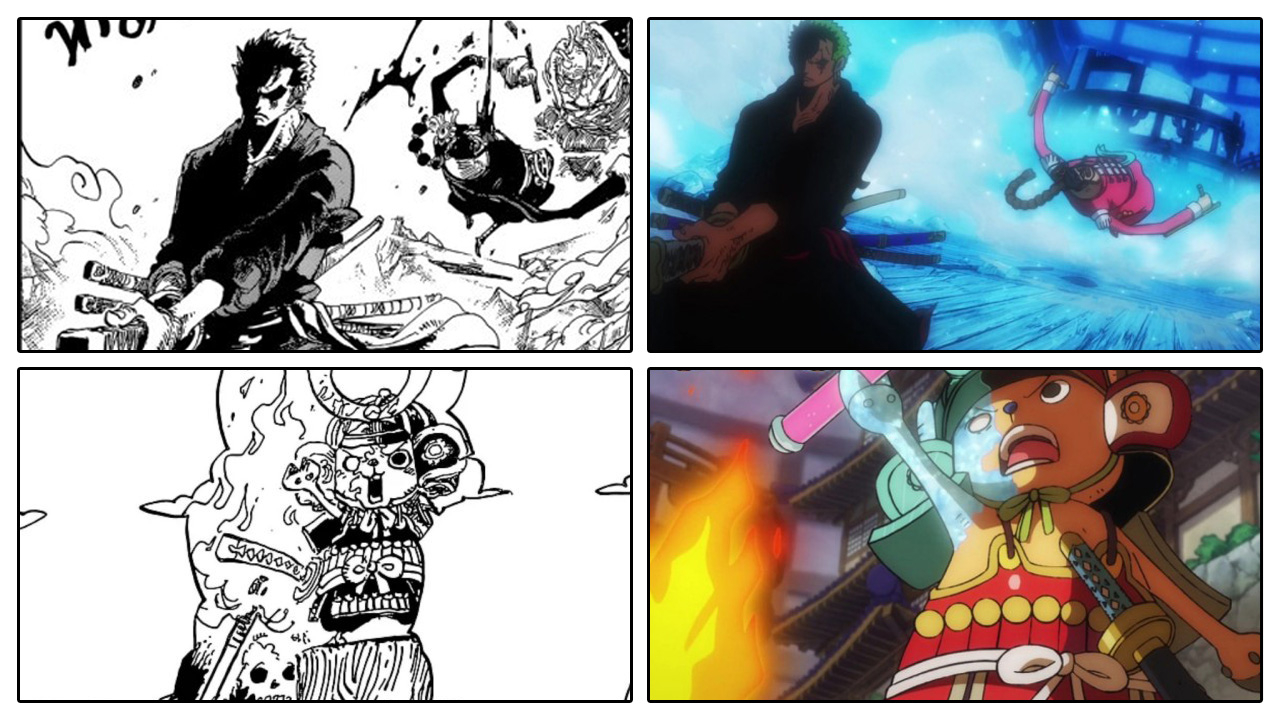 One Piece | Comparação Anime x Mangá do episódio 1010