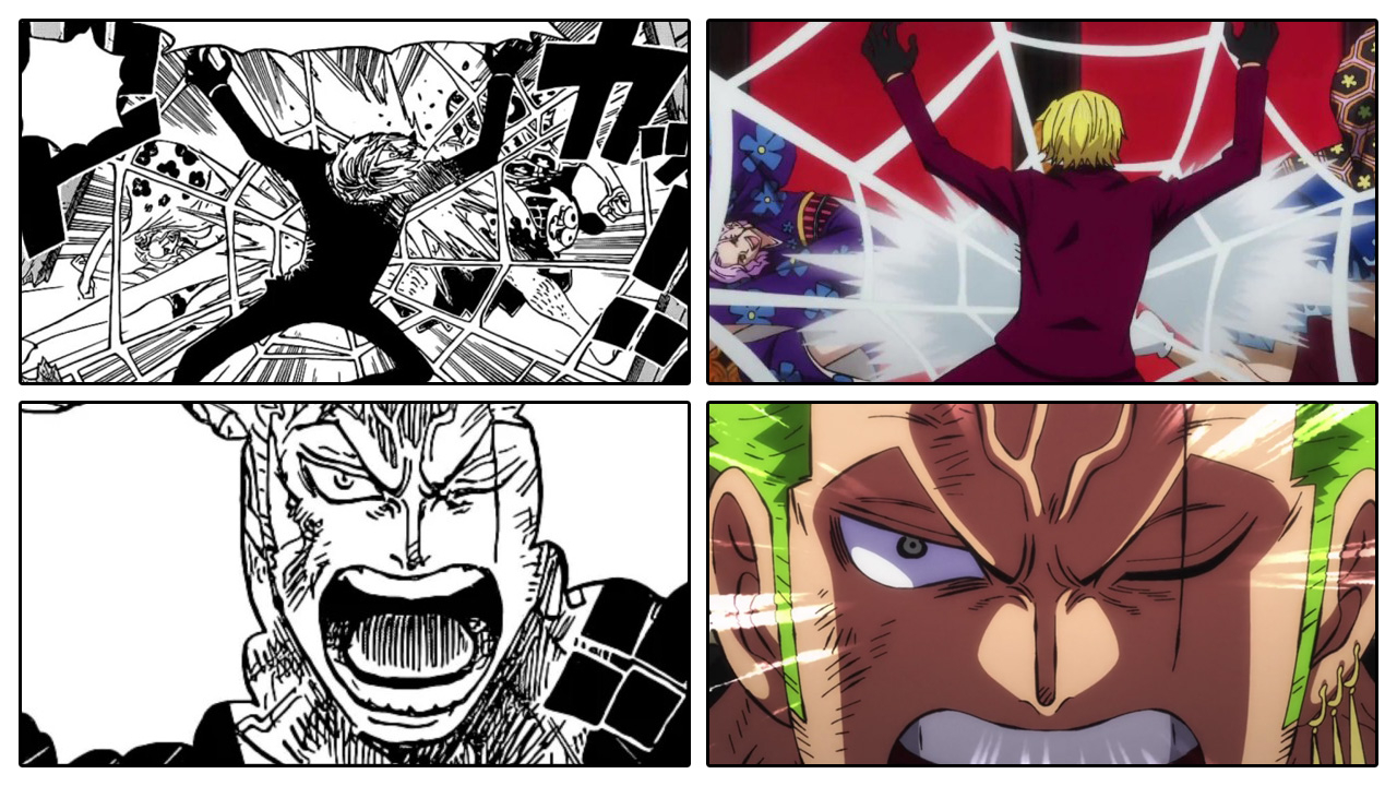 One Piece | Comparação Anime x Mangá do episódio 1011