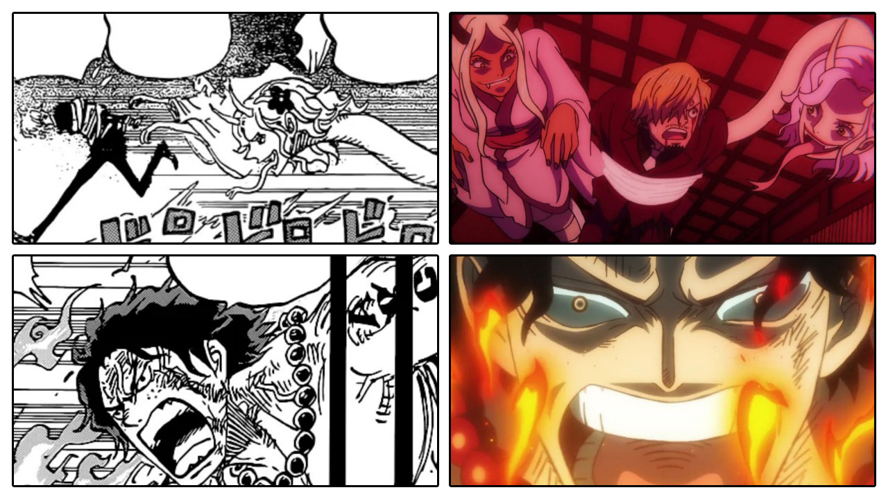 One Piece | Comparação Anime x Mangá do episódio 1013