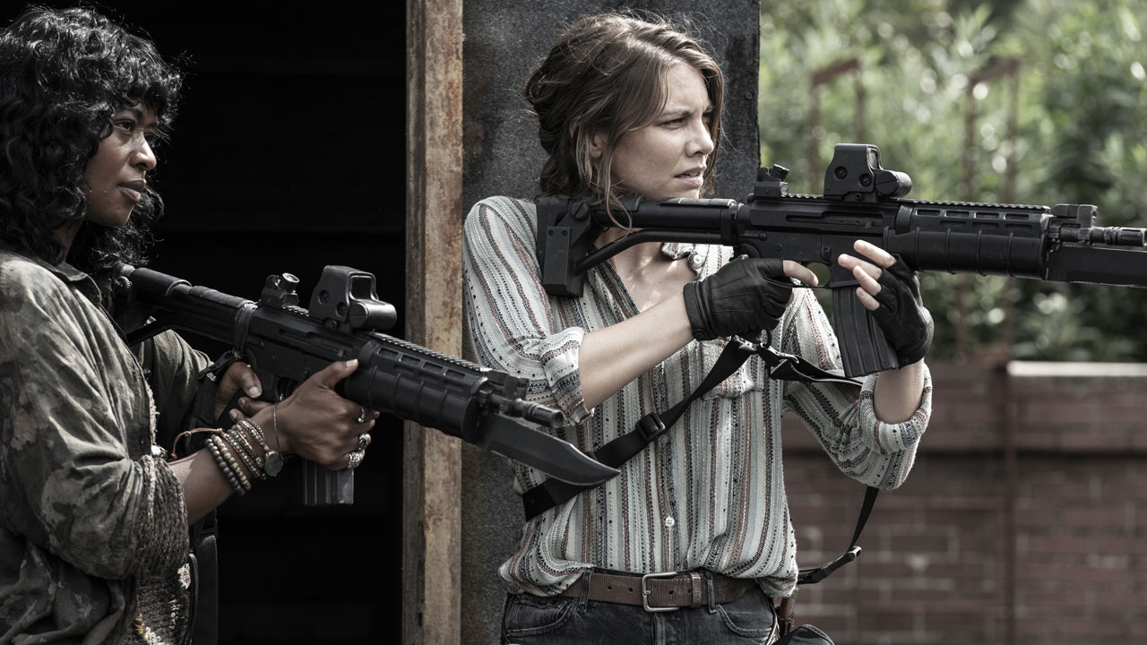 Annie e Maggie no 14º episódio da 11ª temporada de The Walking Dead (S11E14 - 