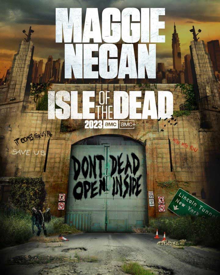The walking dead isle of dead maggie negan dead city poster