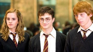 Harry potter hermione ron postcover