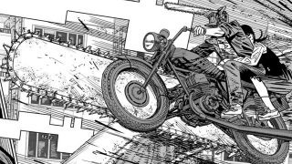 Chainsaw man manga 129 denji asa moto postcover