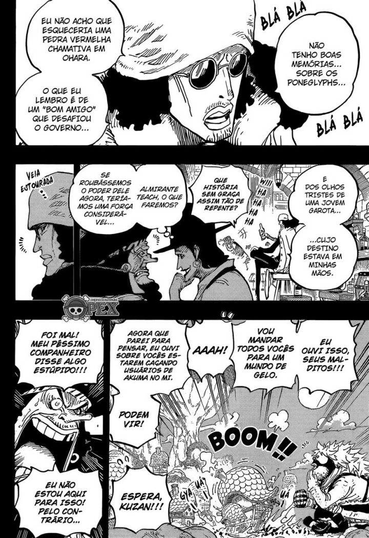One piece manga 1081 flashback aokiji kuzan entra para o bando do barba negra 02