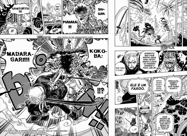 One piece manga 1110 zoro derrota rob lucci